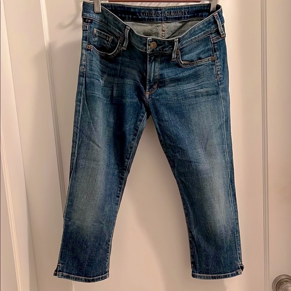 Y2K Vintage Citizens of Humanity Low Rise Capri Cropped Blue Jeans